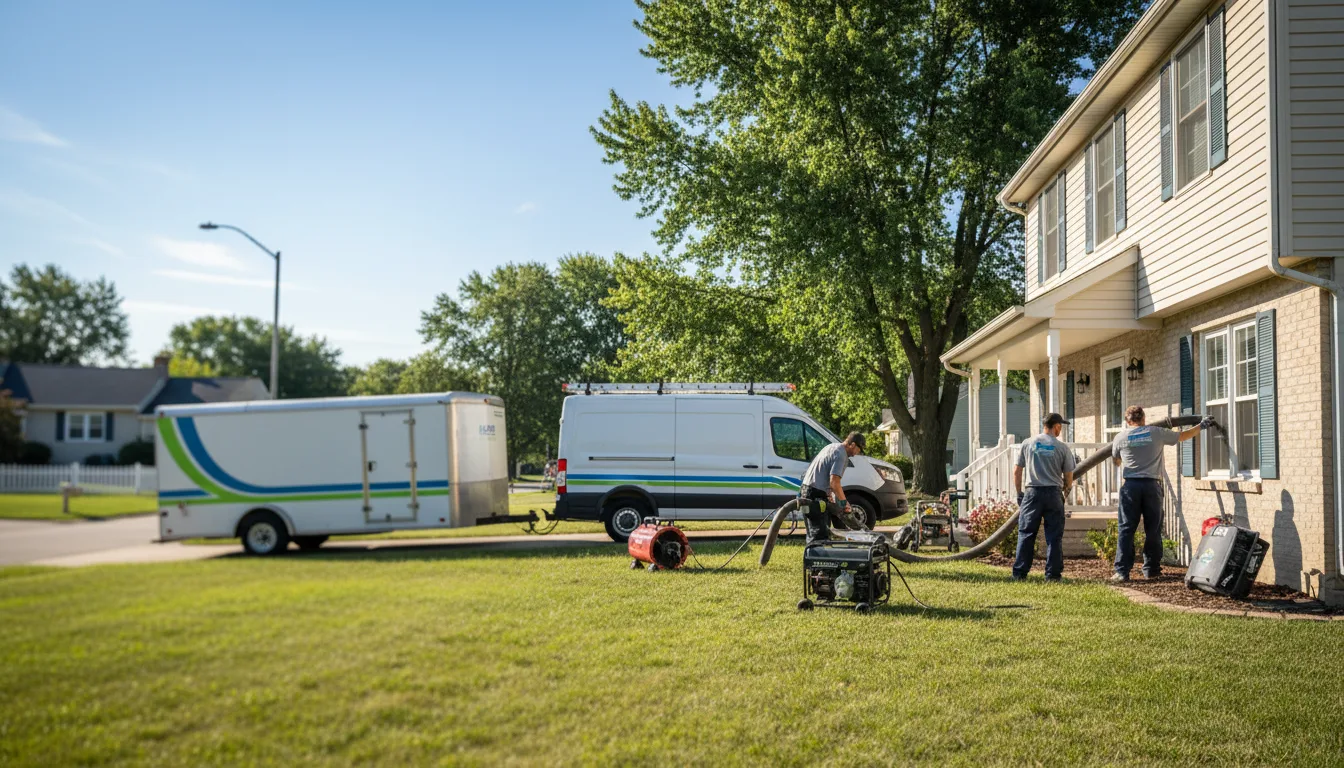 Flooded Basement Restoration And Cleanup With Repair in Rantoul, KS near me